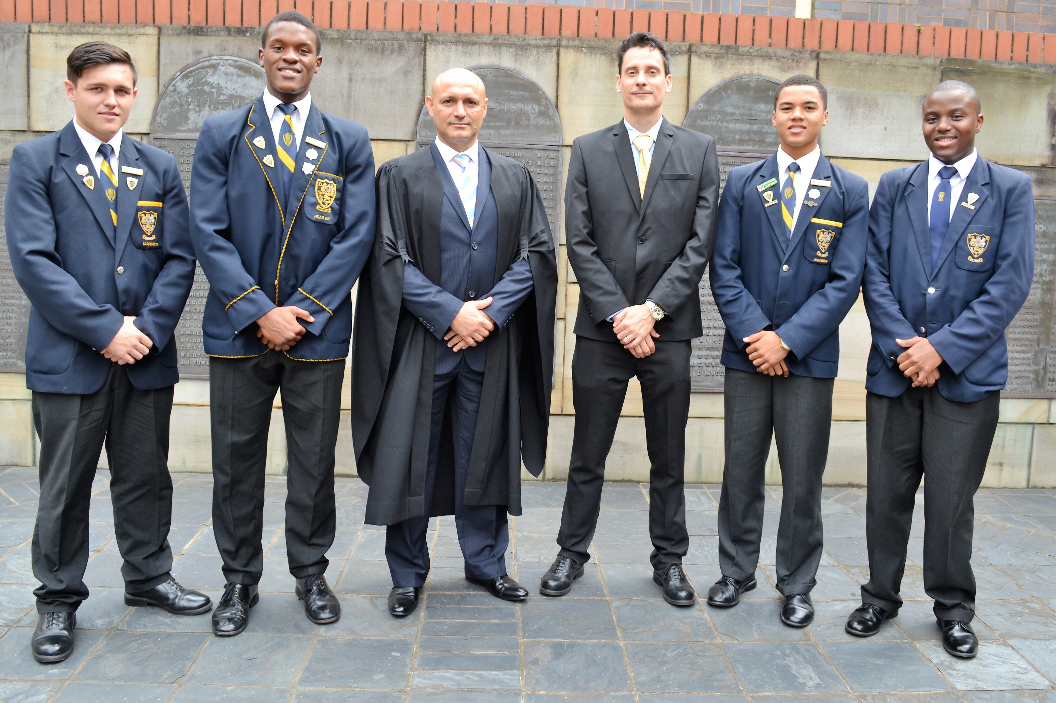 Image: Thomas Kempen, Phendulani Buthelezi, Tony Pinheiro, Winston Owen, Matthew Henley and Samkelo Ntetha