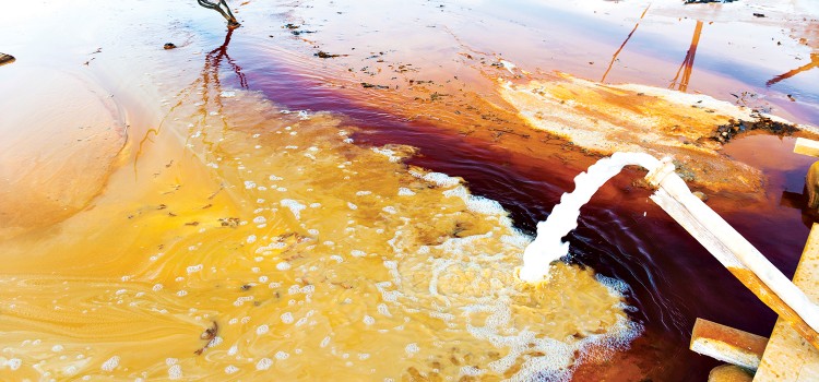 Image: Acid Water Waste From Copper Mine In Romania © Robert Tshabalala @ Financial Mail